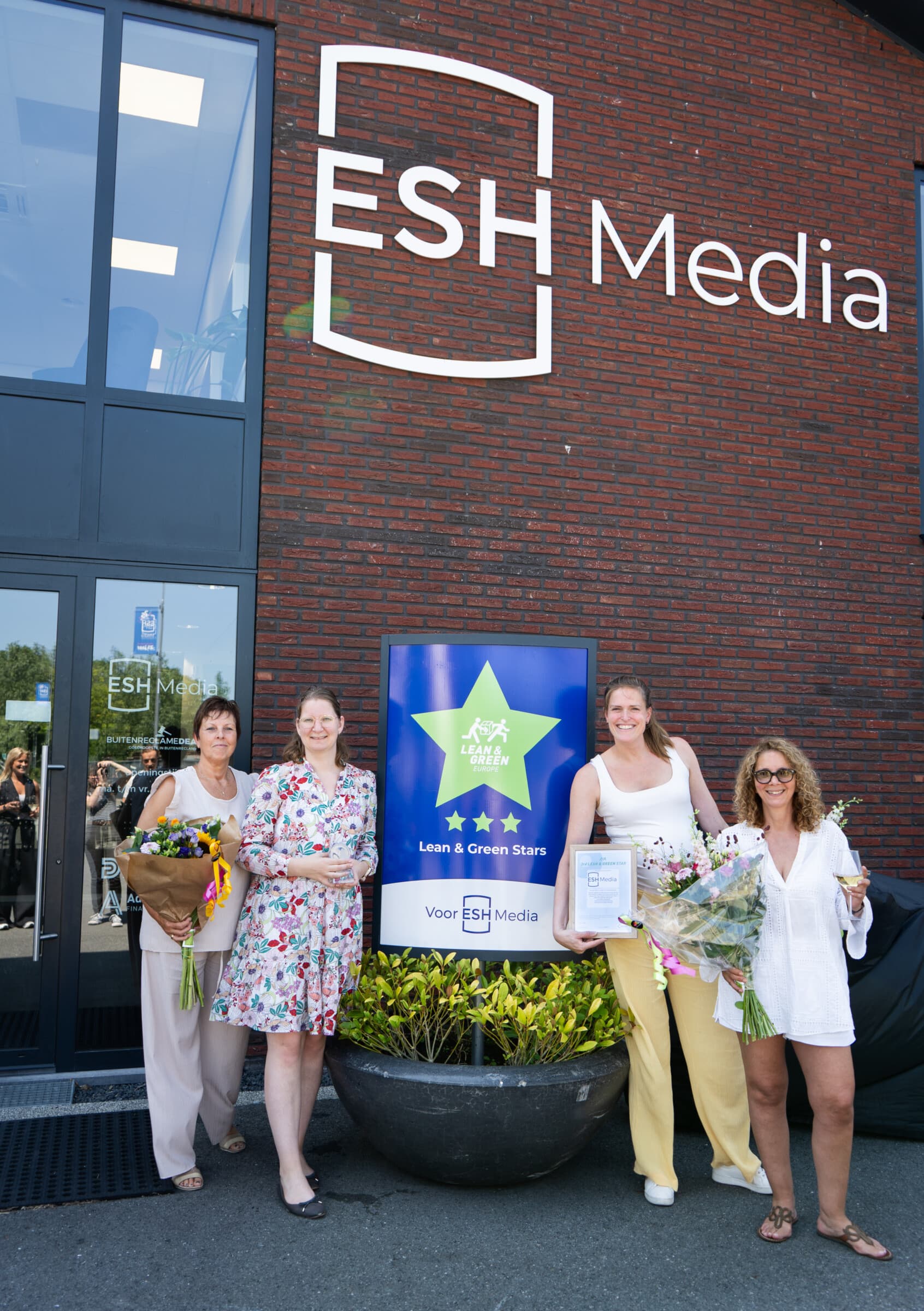Uitreiking van de 3e Lean & Green Star bij ESH Media