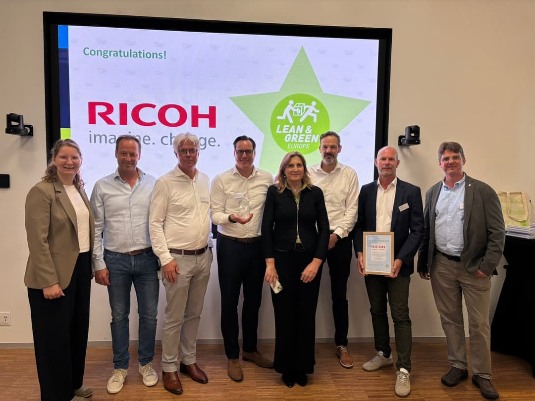 Uitreiking 3e Lean & Green Star bij Ricoh