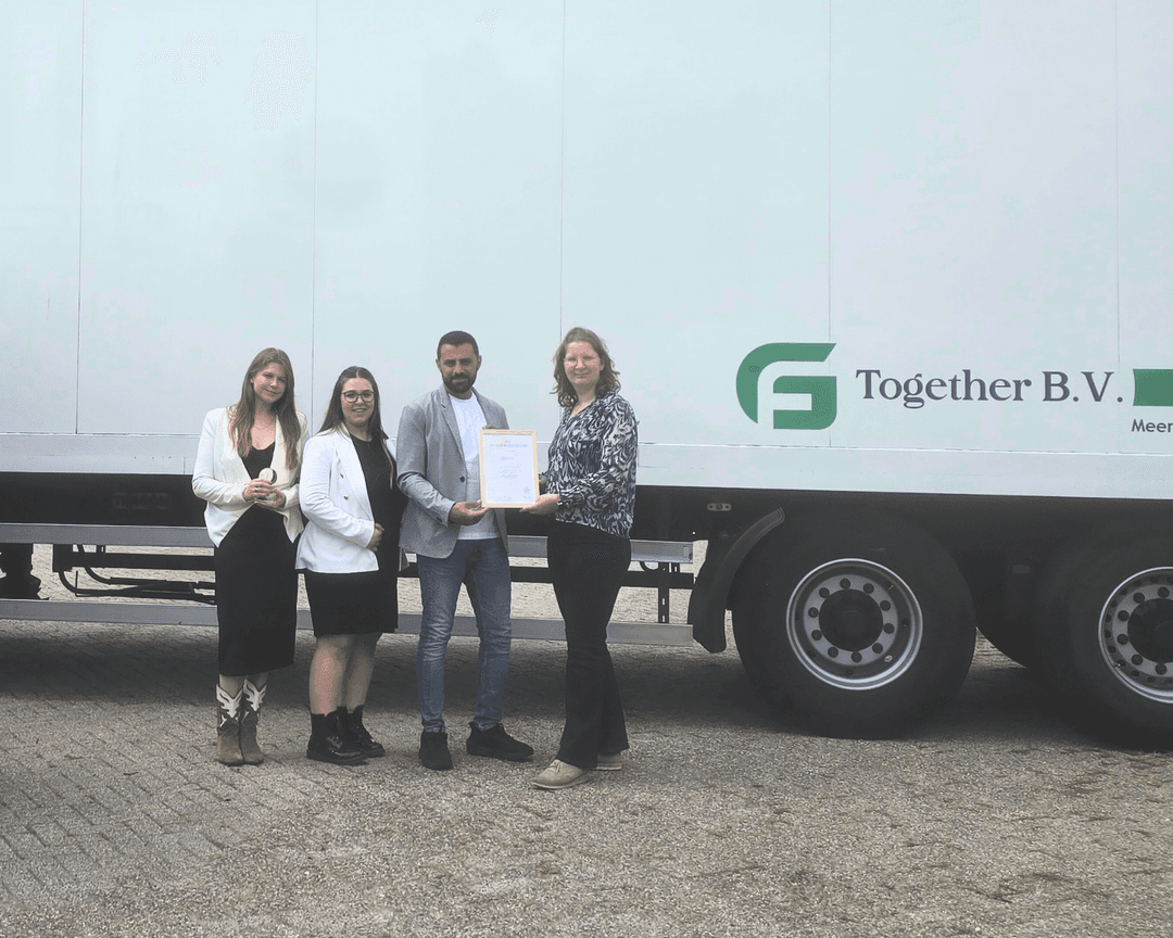 Uitreiking 1e Lean & Green Star FG Together